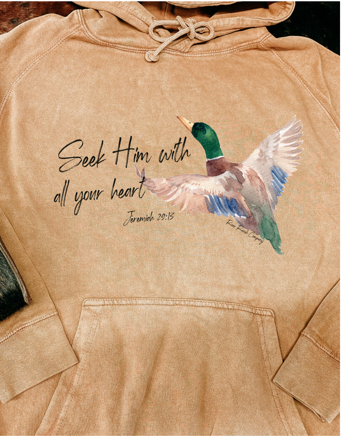 Seek Him Hoodie - Saddle Brown