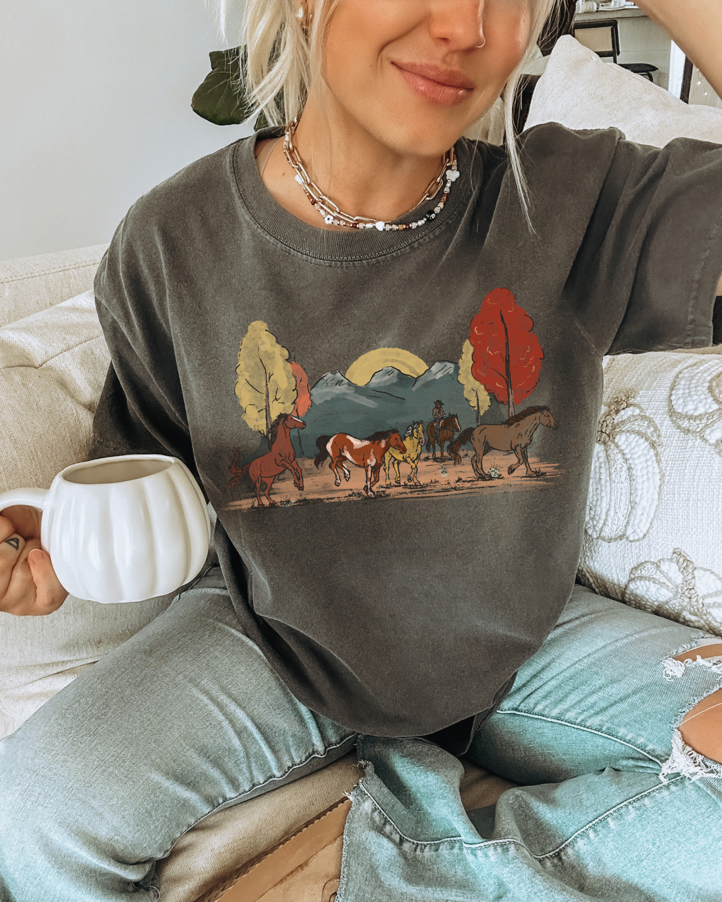 Autumn Roundup Crewneck - Pepper