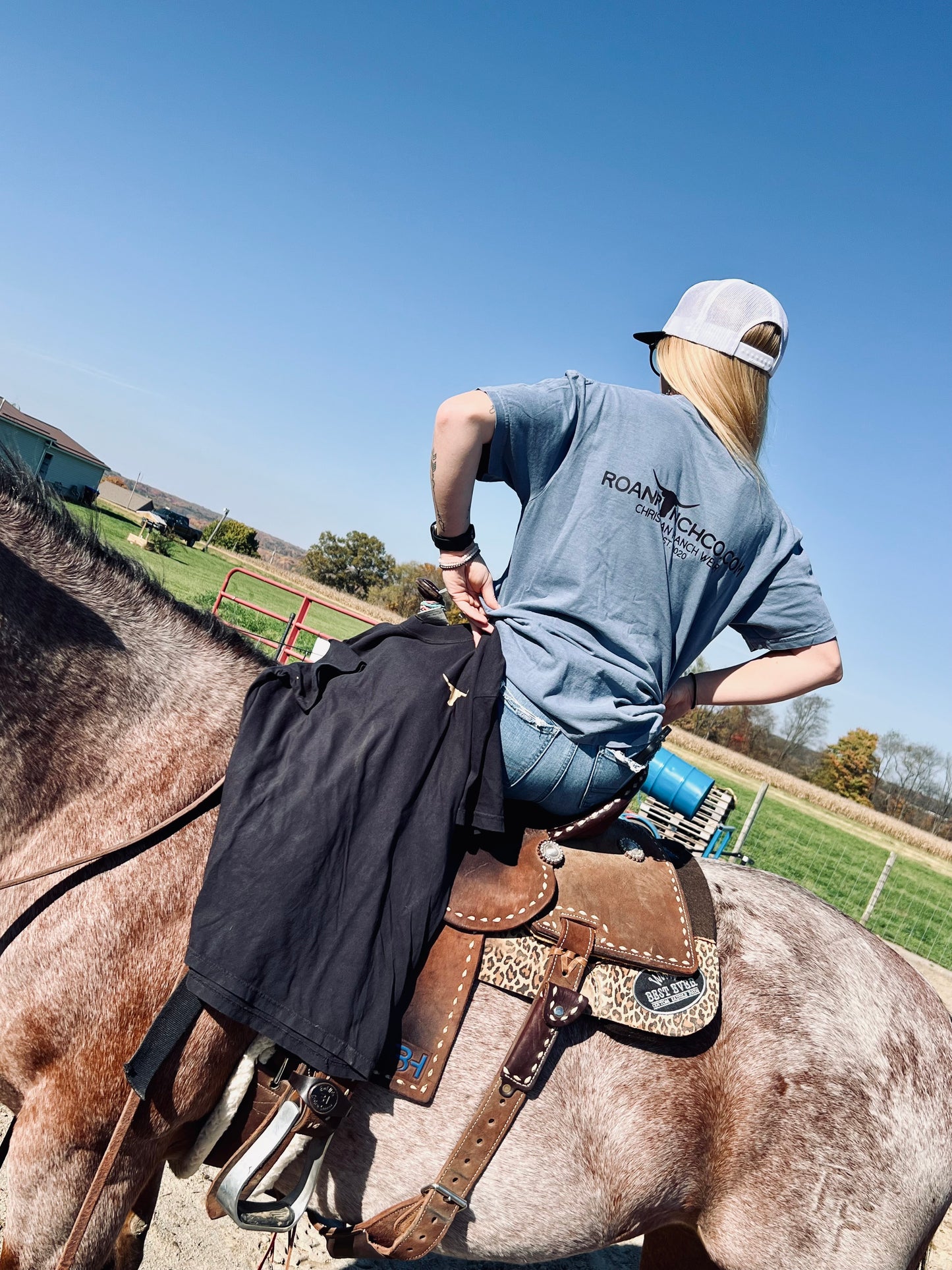 Wear the Brand Tee - Dusty Blue