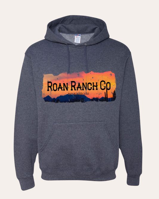 Sunset Ranch Hoodie - Heather Navy