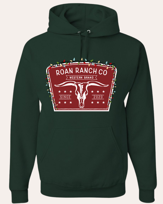 Christmas on the Ranch Hoodie - Forest / Limited Edition