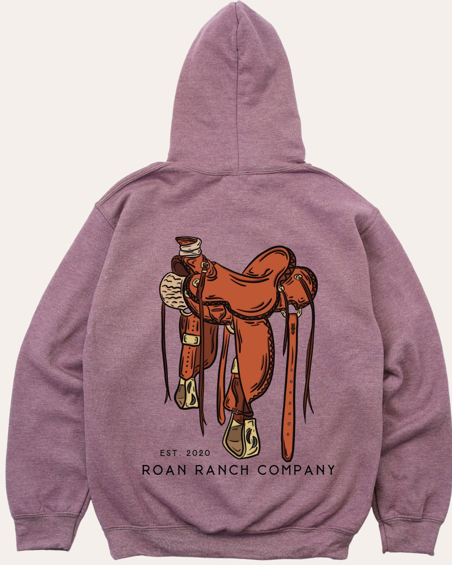 Roan Saddle Hoodie - Maroon