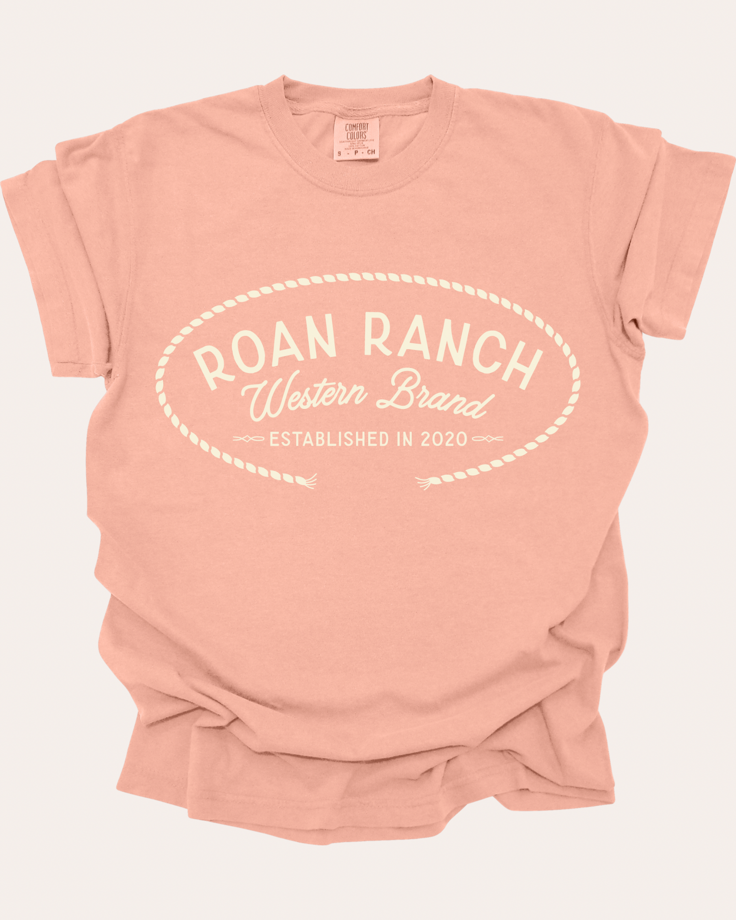 Retro Ranch Tee - Peachy