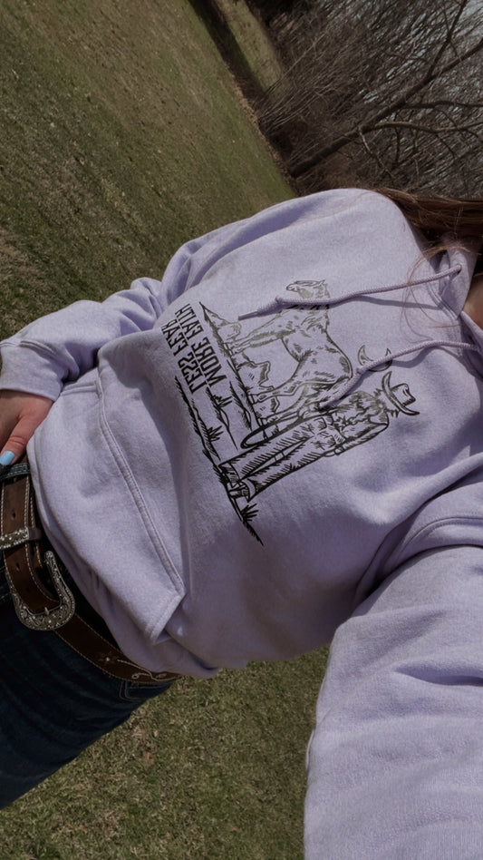 Faith > Fear Hoodie - Violet