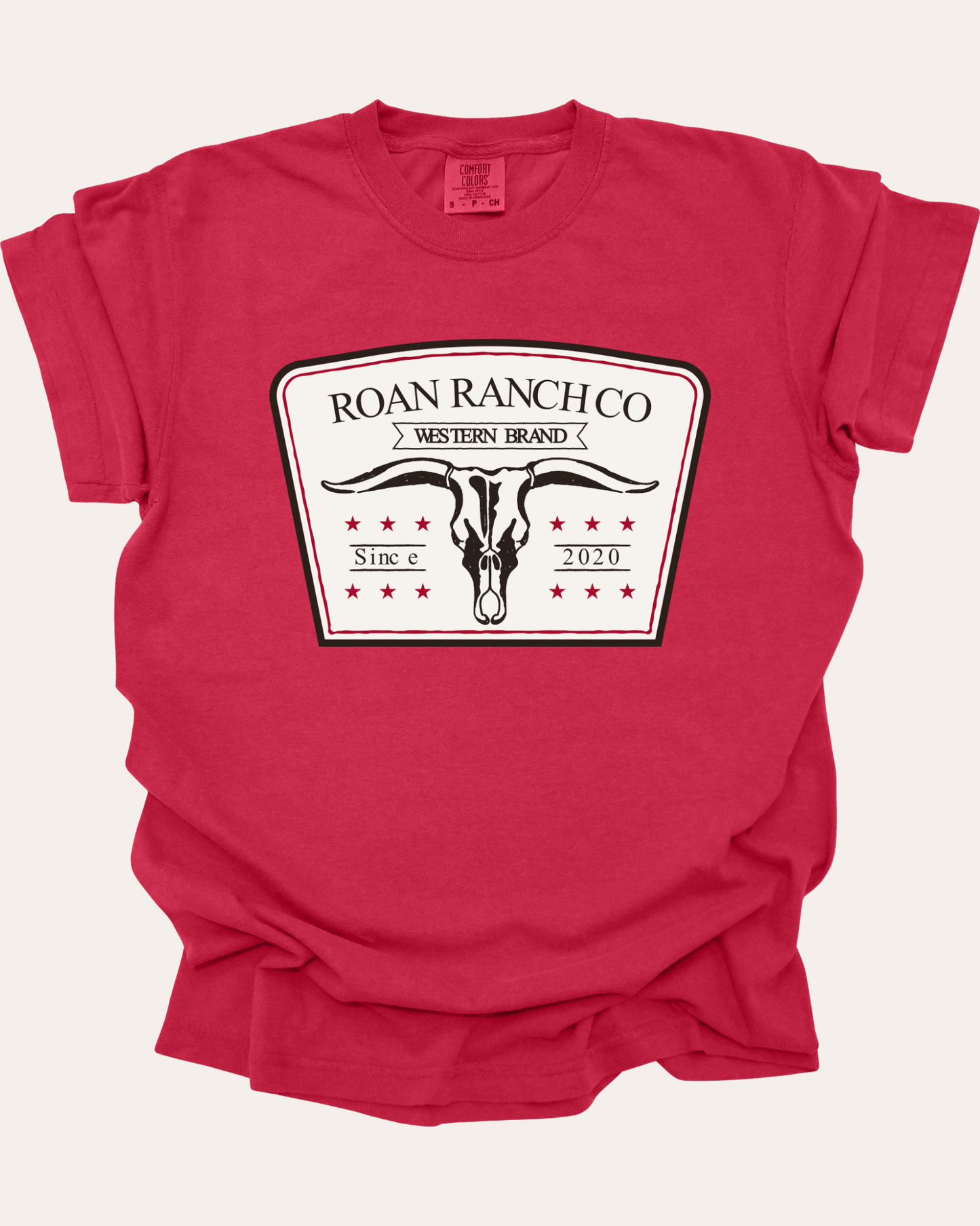 Roan Western Brand Tee - Red