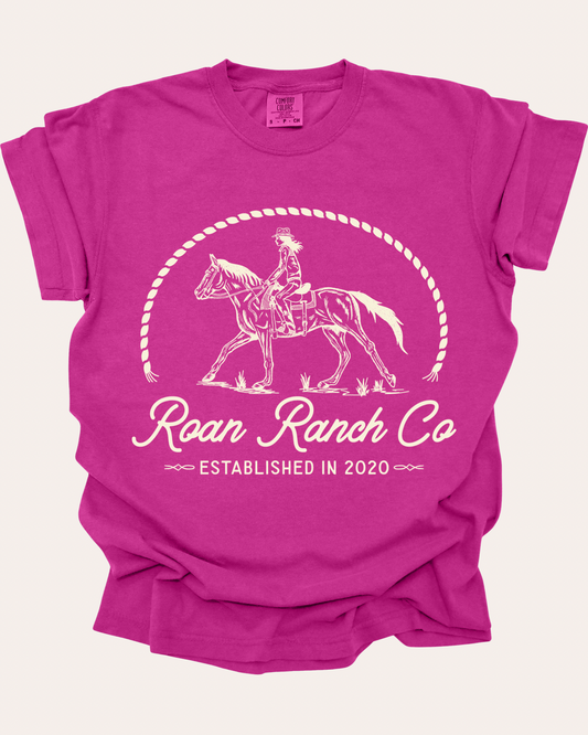 Riding Free Tee - Neon Pink