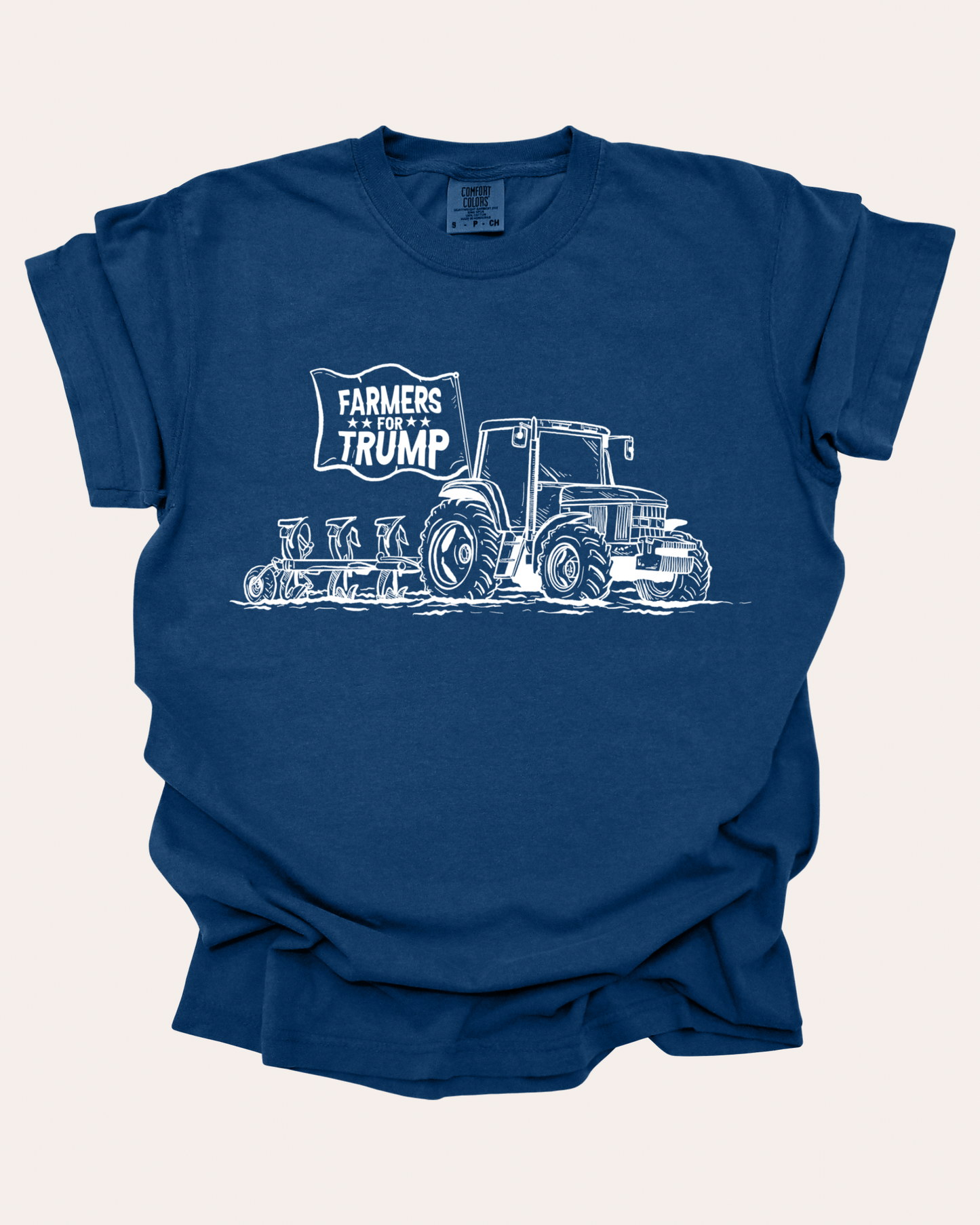 Farmers for Trump Tee - Navy