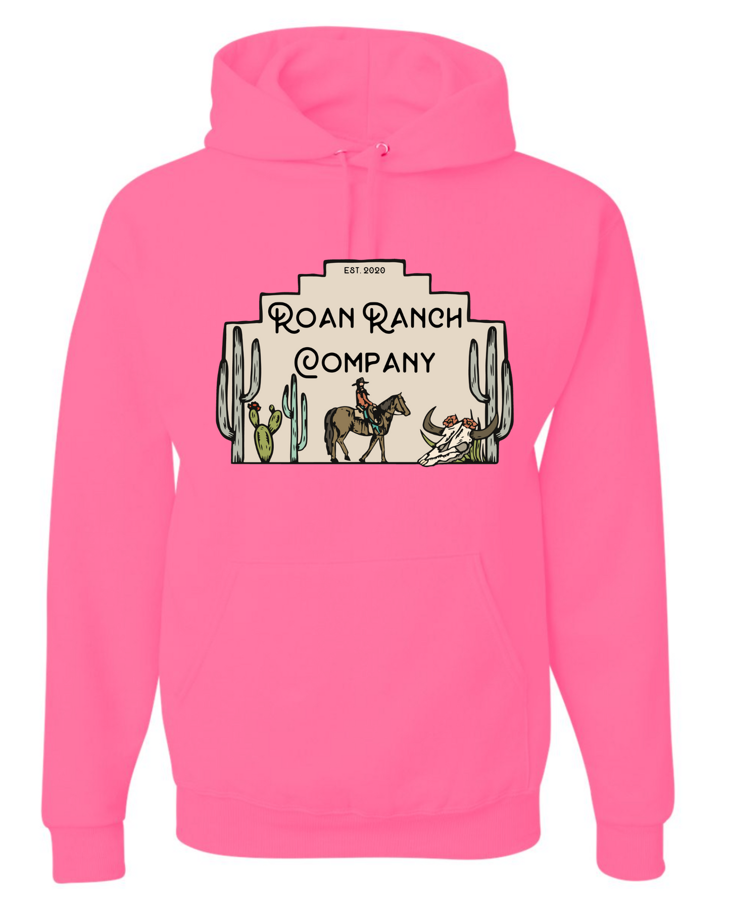 Walk by Faith Hoodie - Hot Pink